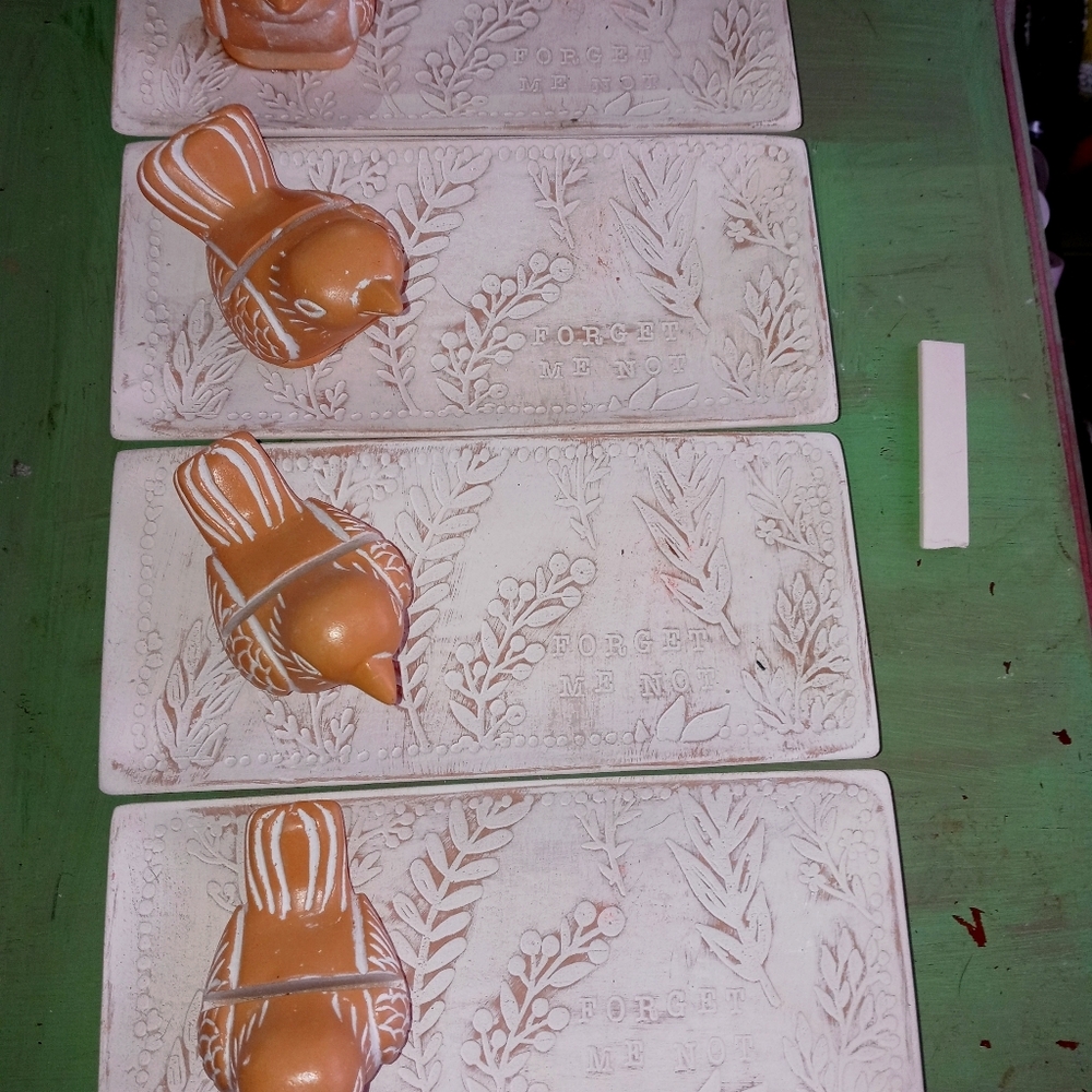 Place card or picture holder and plate